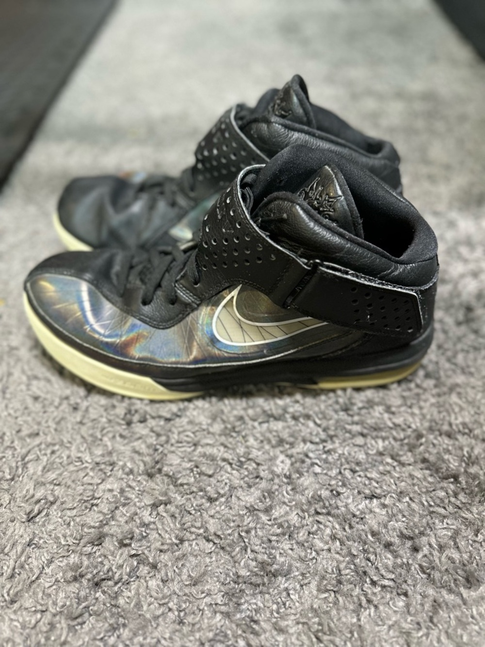Nike Lebron Air Max Shoes White Soldier V TB black and white Mens Sz 12.5 2011